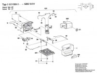 Bosch 0 601 924 003 Gss 9,6 V Orbital Sander 9.6 V / Eu Spare Parts